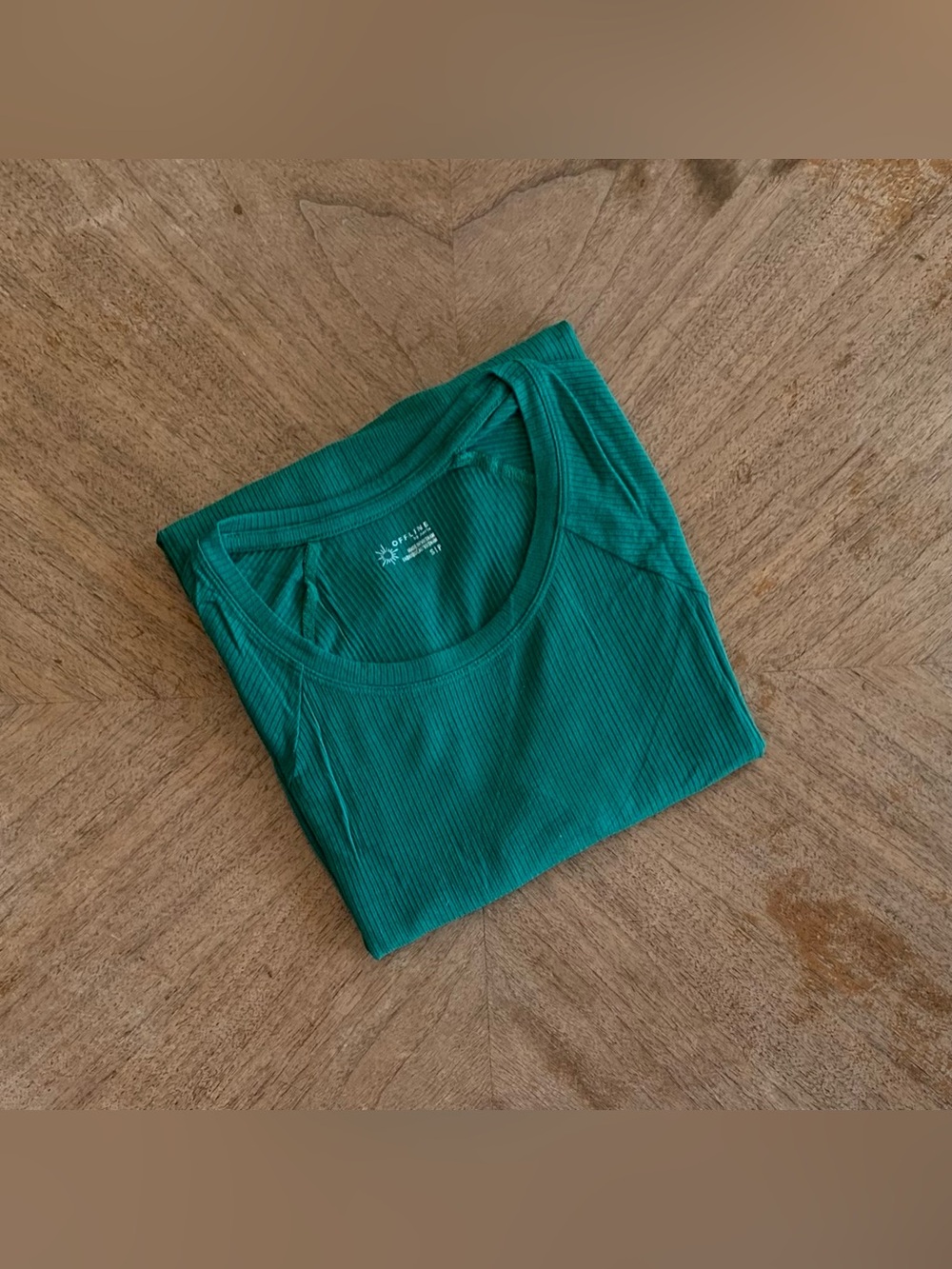 AErie Island Pine Thumbs Up Ribbed Reglan Long Sleeve T-Shirt